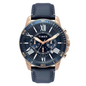 TIMEX Analog Watch for Man with Round Dial & Water Resistant Men's Wrist Watches